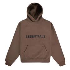 brown essentials hoodie