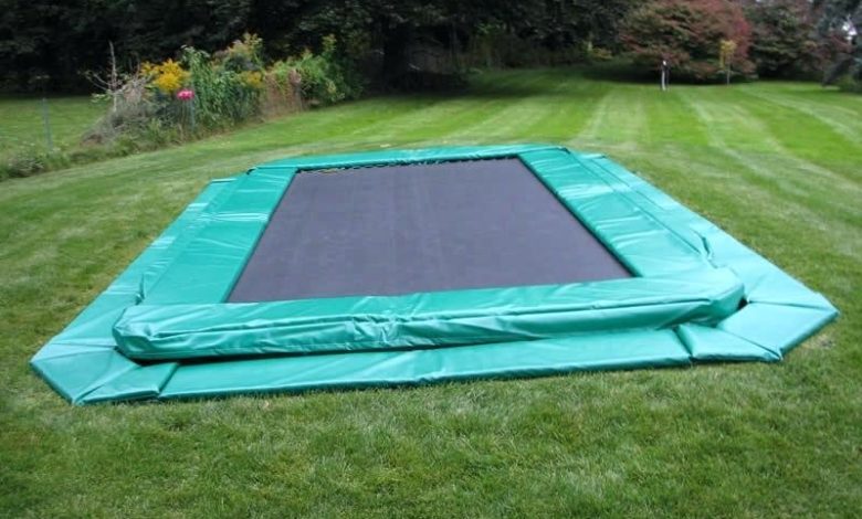 Above Ground Rectangle Trampolines